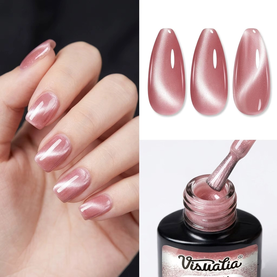 Visuatia Nagellack Mondlicht-Katzenaugen, Schimmernd, 05 - Bild 3