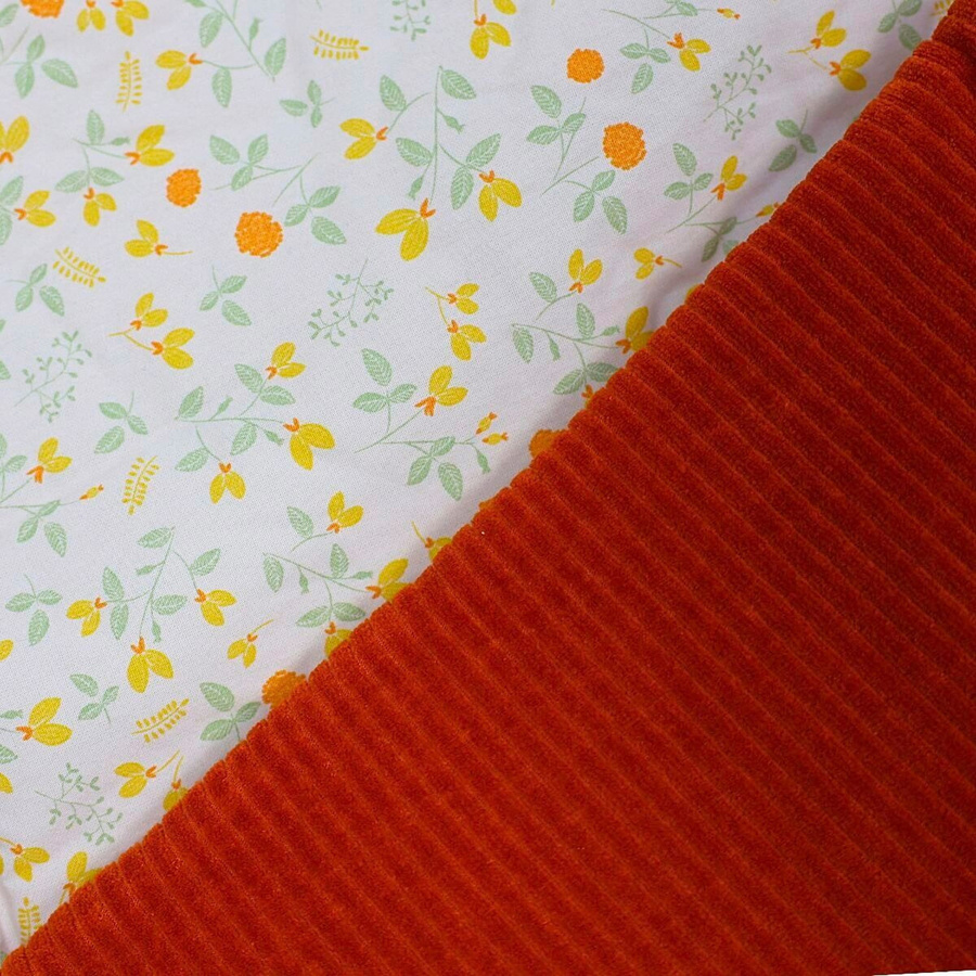 Hobea-Germany Einschlagdecke aus Bio-Baumwolle für Babys in Orange - Bild 2