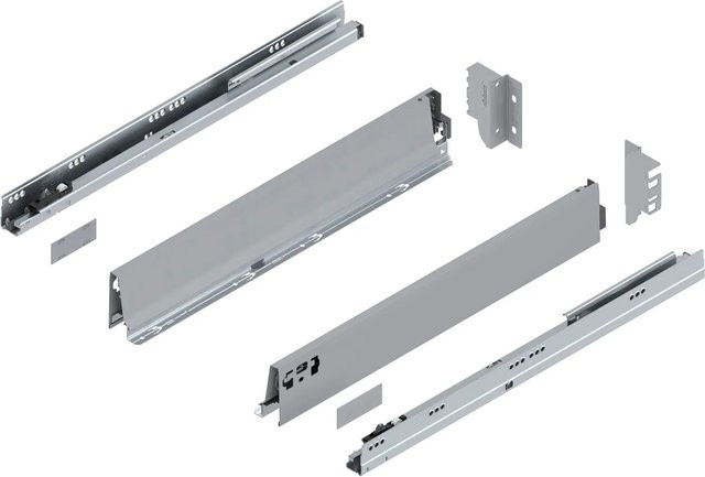 Blum Tandembox antaro M Vollauszug mit Blumotion Soft-Close, Grau, Tiefe: 550 mm, Tragkraft: 30 kg - Bild 1