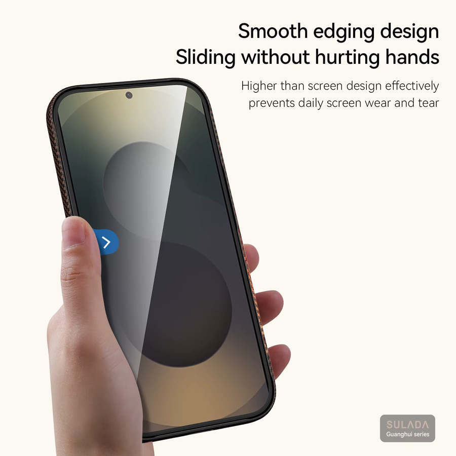 Stoßfeste magnetische Business-Schutzhülle für Samsung Galaxy S26 Ultra, S26+ und S26 in Blau mit kabelloser Ladefunktion und Carbonfaser-Design - Bild 2
