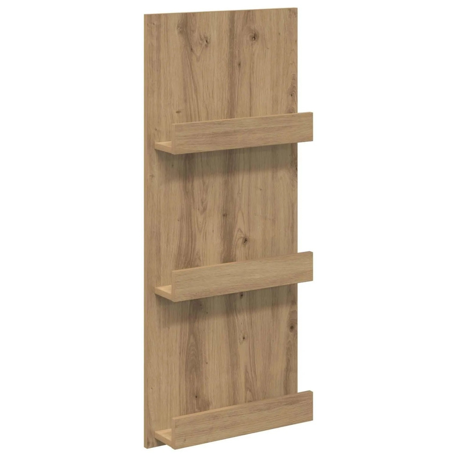 vidaXL Magazinregal Artisan-Eiche in Braun aus Holzwerkstoff, B/T/H: 43 x 11 x 102 cm - Bild 2