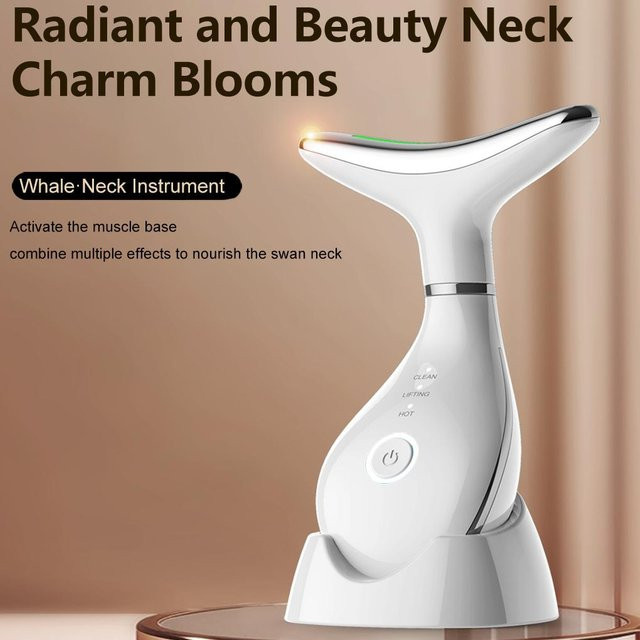 pyeeyan Gesichtsmassagegerät mit Mikrostrom, LED-Licht und Vibration - Bild 1