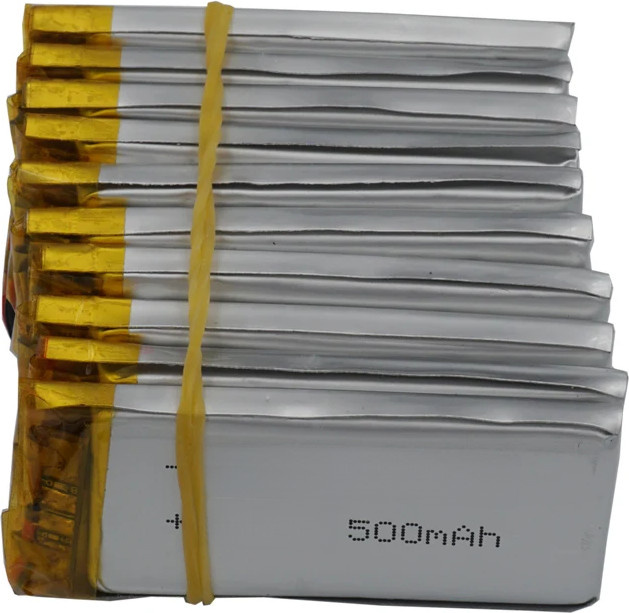 XINJ Li-Po Lithium-Polymer Akku 3,7V 500mAh Silber für GPS-Kameras und MP4-Player - Bild 1