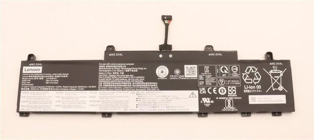 Lenovo Li-Ion Akku 3-Zellen 42Wh 11.25V L21M3PG1 SP/A Schwarz - Bild 1