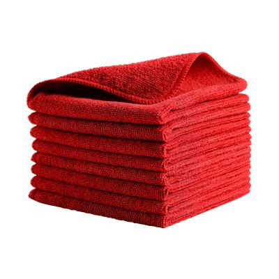 Rubbermaid HYGEN R-40 Mikrofasertuch, universell einsetzbar, Farbe: Rot, B: 40 cm x L: 40 cm, 24 Stück - Bild 2