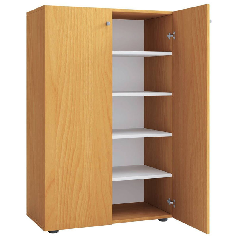 VCM Schuhschrank Lona in Buche und Braun, B/H/T: 70 x 110 x 39 cm - Bild 5