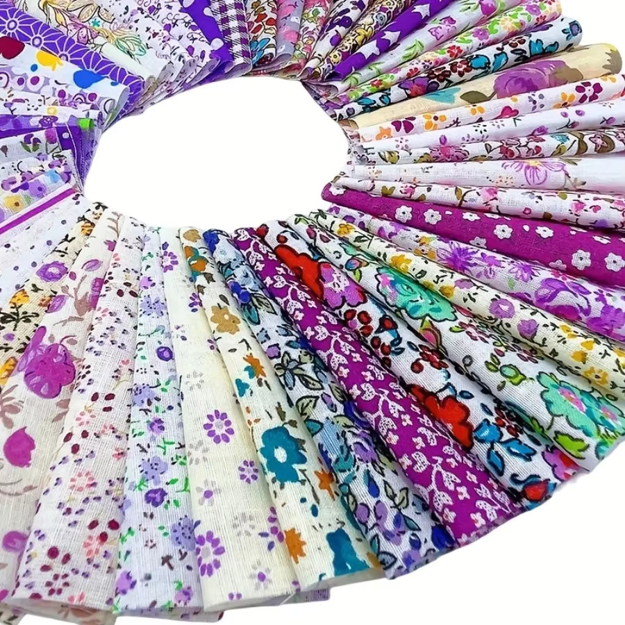 100 Stück florale Polyestergewebe in Multicolour für Bastelarbeiten und Dekorationen - Bild 6