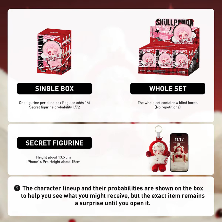 POP MART SKULLPANDA Winter Symphony Series Mystery Box, Blind Box - Bild 3