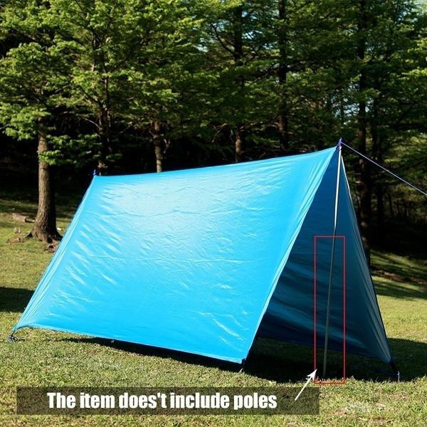 Good Luck Zuo Wasserdichte Markise als ultraleichte Plane für Garten, Camping und Strand, Farbe: Grün, B/B/B: 310 x 310 cm - Bild 4