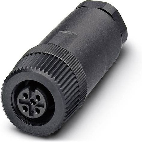 Phoenix Contact 1500787 Sensor-Aktor-Steckverbinder M12 Buchse gerade unkonfektioniert 5-polig schwarz - Bild 1