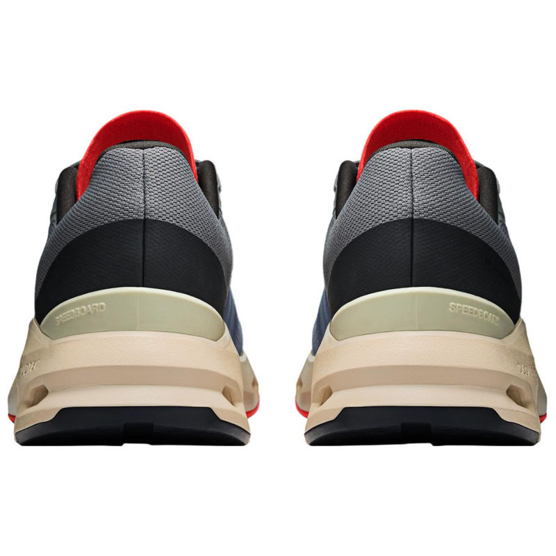 ON Running Cloudpulse Stone Red Baskets Homme Grau Textil - Bild 4