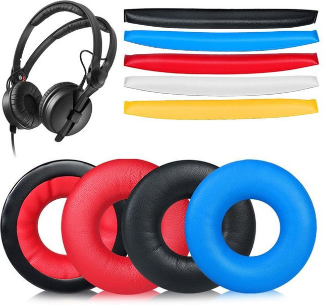 Sennheiser HD25 Ersatz Ohrpolster aus Leder in Schwarz - Bild 1