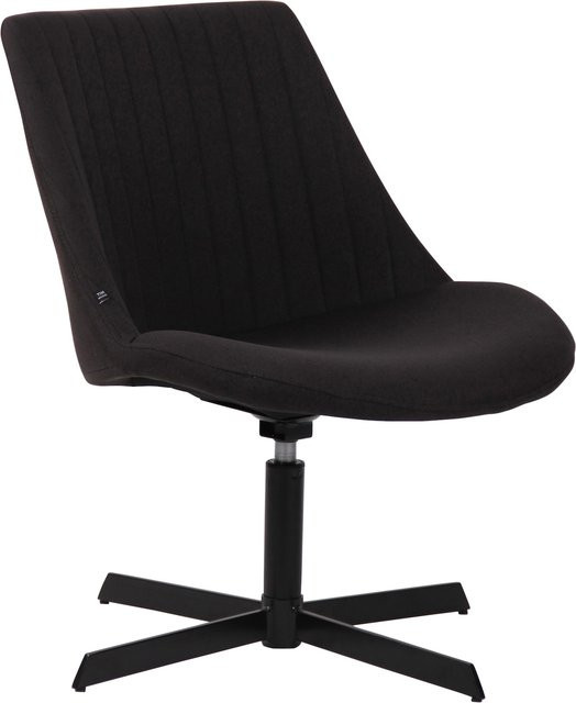 CLP Lounger Granby Relax Sessel Schwarz mit Stoffbezug, 360 Grad drehbar und ergonomisch gestaltet - Bild 1