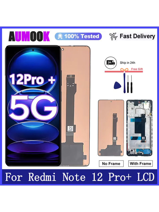 Xiaomi Redmi Note 12 Pro+ LCD-Display mit Touchscreen-Digitizer-Baugruppe in Schwarz, 6,67 Zoll - Bild 6