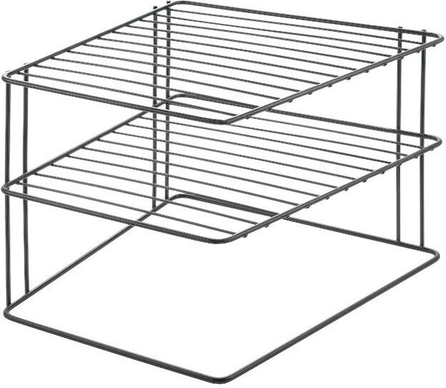 Metaltex Eckschrankeinsatz Palio Lava schwarz Metall B/H/L: 25 x 19 x 25 cm - Bild 1