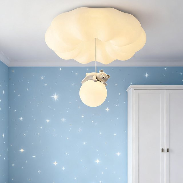 LINCCW Moderne Deckenleuchte in Weiß mit 3 Farbmodi für Wohnzimmer, Schlafzimmer und Kinderzimmer - Bild 1