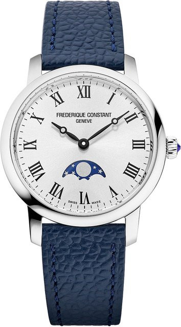 Frederique Constant Armbanduhr, Quarz, Edelstahl, Mondphase, 30 mm, Herren - Bild 1