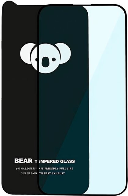 Bear HD Displayschutzfolie aus gehärtetem Glas für Apple iPhone 17 Pro, Full Glue, Schwarz - Bild 1