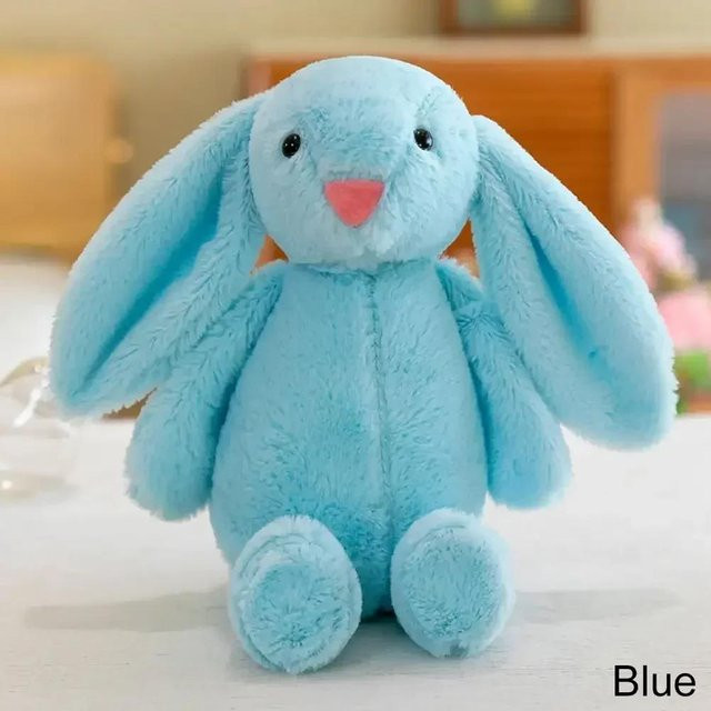 BC Pet Supplies Plüschhase, Stofftierpuppe, blau, 30cm - Bild 1