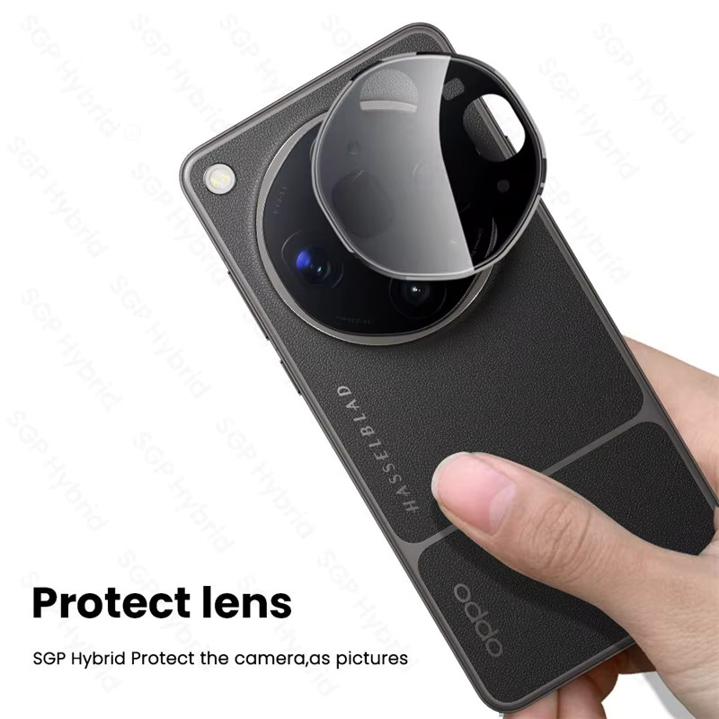 2 Stück Schwarzes 3D Gebogenes Kameraschutzglas für Oppo Find X9 Ultra 5G Handy-Objektivfolie - Bild 2