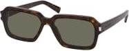Saint Laurent SL 611 Sonnenbrille, Vollrand, quadratisch, Kunststoff, Herren, braun, grau - Bild 1
