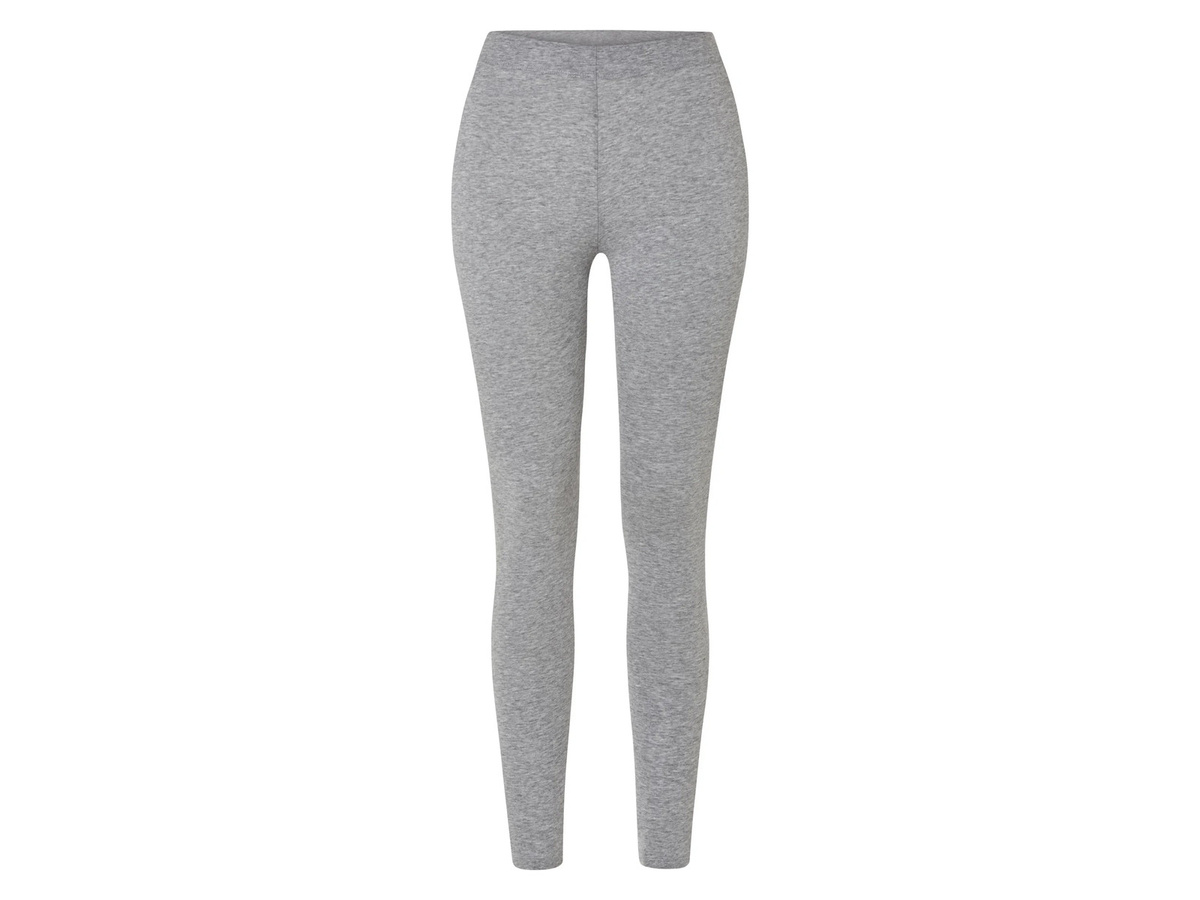 ESMARA Leggings, Damen, 2er, Schwarz/Grau, L (44/46) - Bild 1