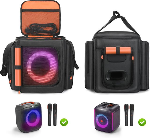JBL Partybox Encore Essential Schutzhülle, tragbare doppelseitige Aufbewahrungstasche in Schwarz - Bild 1