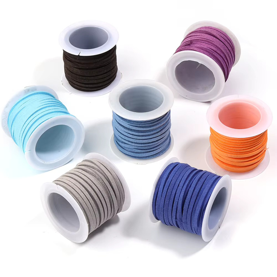 Louleur Schmuckzubehör, Koreanische Samt Faden Schnur, 2,7 mm, Bunt, Unisex - Bild 3