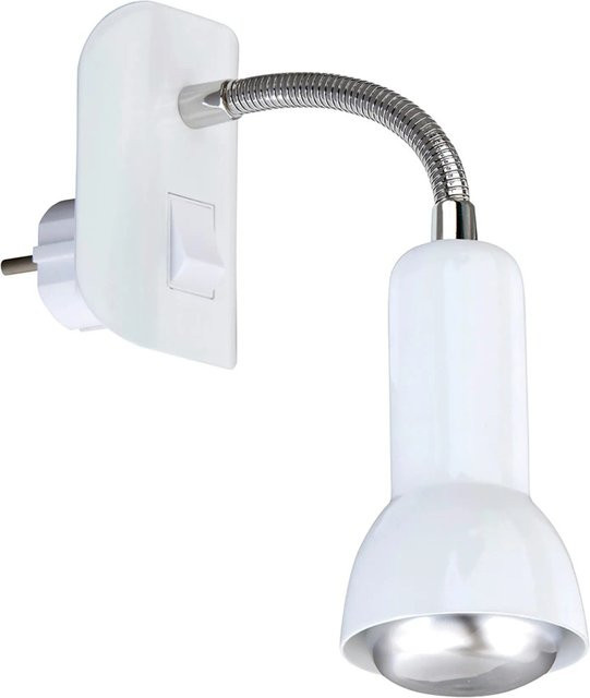 Briloner Paku Steckerleuchte schwenkbar Weiß E14 25W B/T/H: 7 x 22 x 14 cm - Bild 1