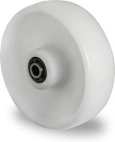 CASCOO Einbaurad N0N0 mit Rollenlager, Polyamid-Felge und Polyamid-Lauffläche, Farbe: weiß, Rad-ø: 100 mm, Breite: 36 mm - Bild 1