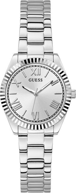 Guess Damenuhr Mini Luna, Quarz, Edelstahl, Silber, 30 mm - Bild 1
