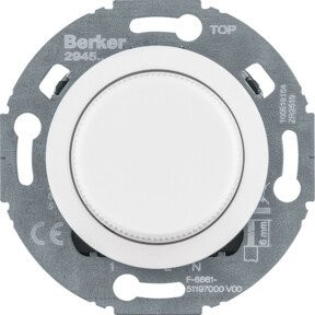 Berker Nebensteck-Einsatz für Universal-Dimmer aus Glas in Transparent - Bild 1