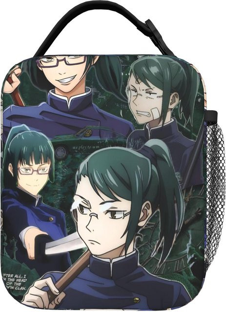 Isolierte Lunchtasche Gojo Satoru Collage von Fancy Style Studio, Mehrfarbig, Wiederverwendbare Kühltasche für Schule und Picknick - Bild 1