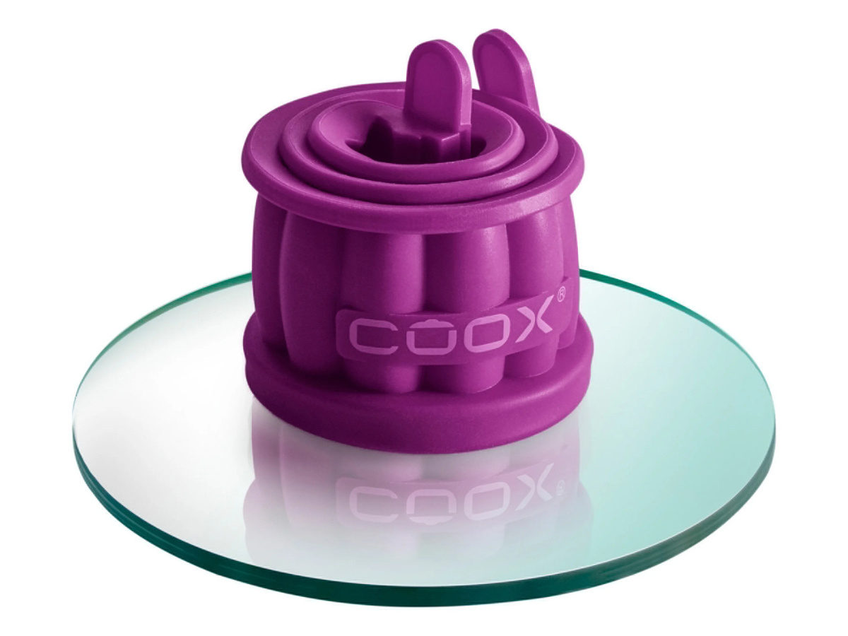 COOX Mini Springform mit Glas-Servierplatte, Lila, Durchmesser: 12 cm, Höhe: 5 cm - Bild 3