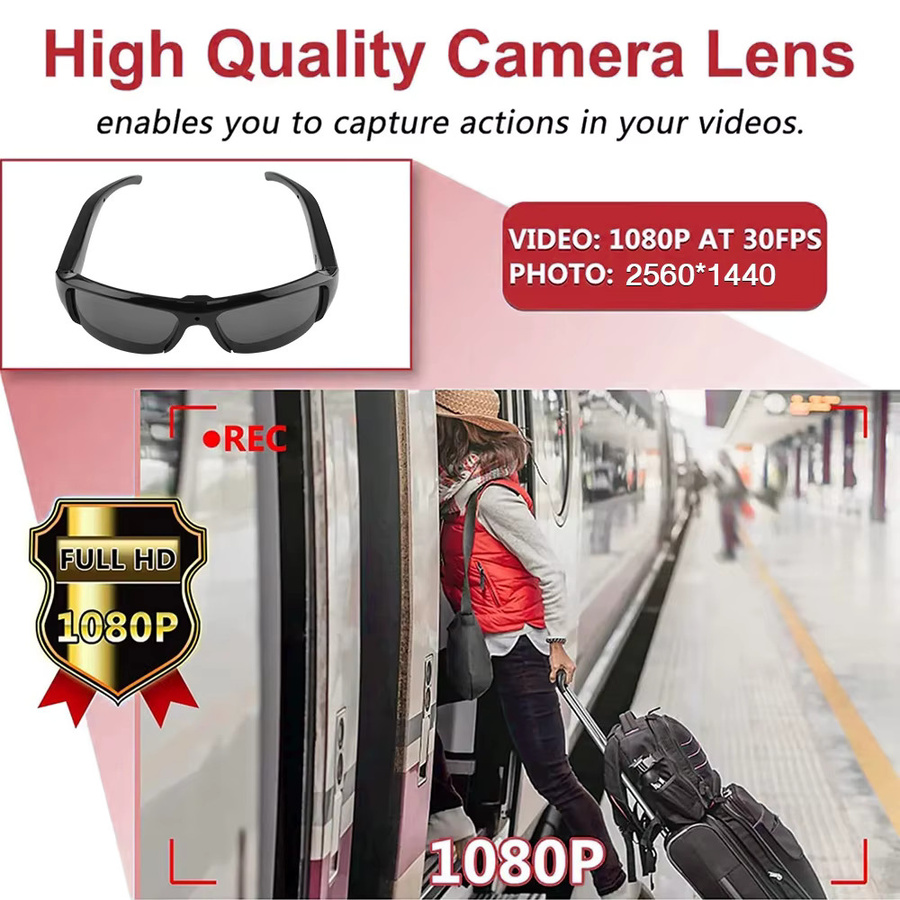 Virwir Action Camera HD 1080P für Outdoor-Radsport mit Video- und Fotoaufnahme in Schwarz - Bild 5