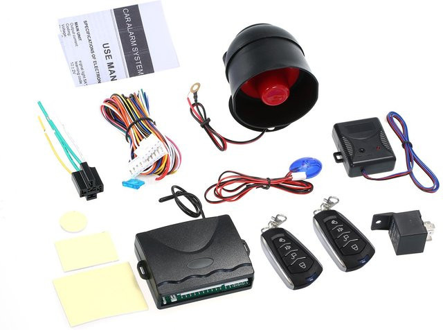 Auto Remote Central Kit Zentralverriegelung CH838-CH91 Keyless Entry System in Schwarz - Bild 1
