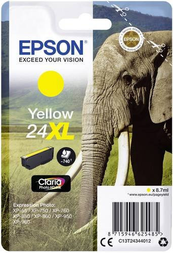 Epson Original T2434 24XL Tintenpatrone Gelb für Expression Photo-Serie - Bild 1