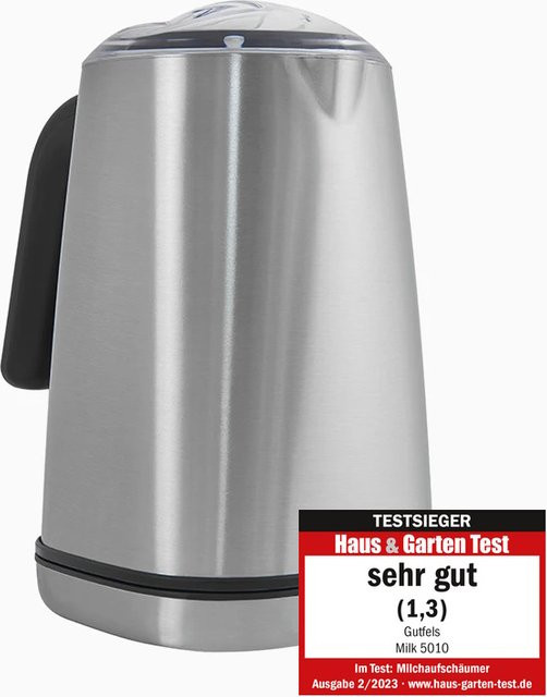 GUTFELS MILK 5010 Elektrischer Milchschäumer aus Edelstahl in Silber - Bild 1