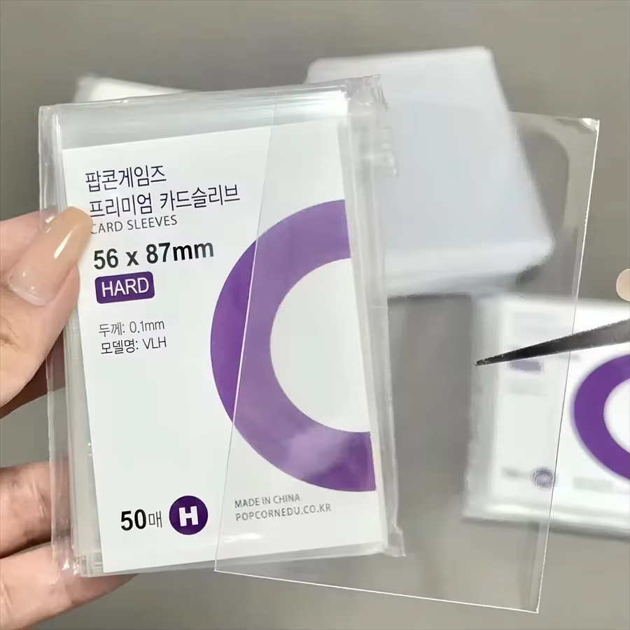 50 Stück transparente Schutzhüllen für Kpop Idol Karten und Spielkarten aus wasserfestem Kunststoff - Bild 3