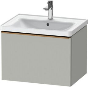 Duravit Waschtischunterschrank D-Neo, wandhängend, Grau matt, B: 63,4 cm, T: 45,2 cm, H: 44,0 cm - Bild 1