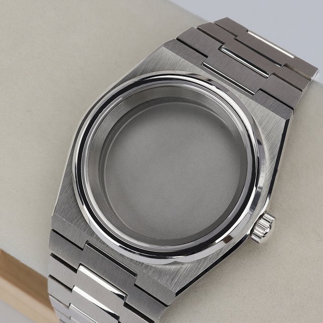 Uhrengehäuse Edelstahl, Silber, 40 mm, NH35 Uhrwerk - Bild 1