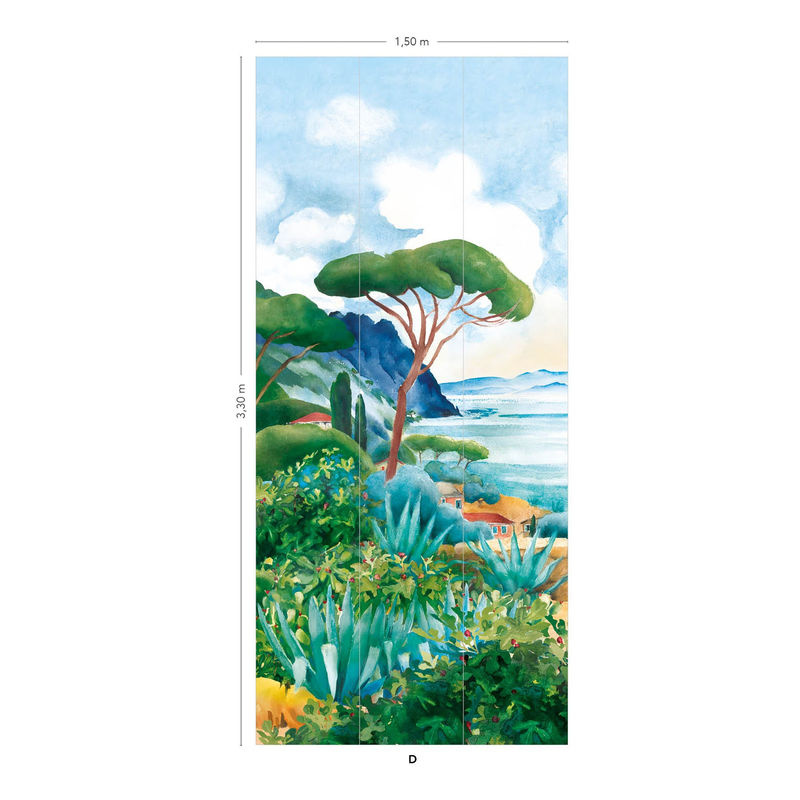 Isidore Leroy Wandtattoo Cap Corse Mural Landscape Nature Multicolour B/H: 150 x 330 cm - Bild 2