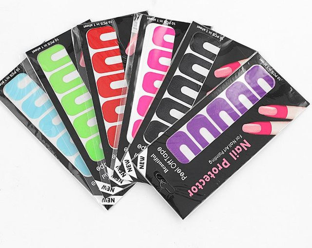XYNN Nagelform-Leitfaden-Aufkleber, pink, Unisex - Bild 1