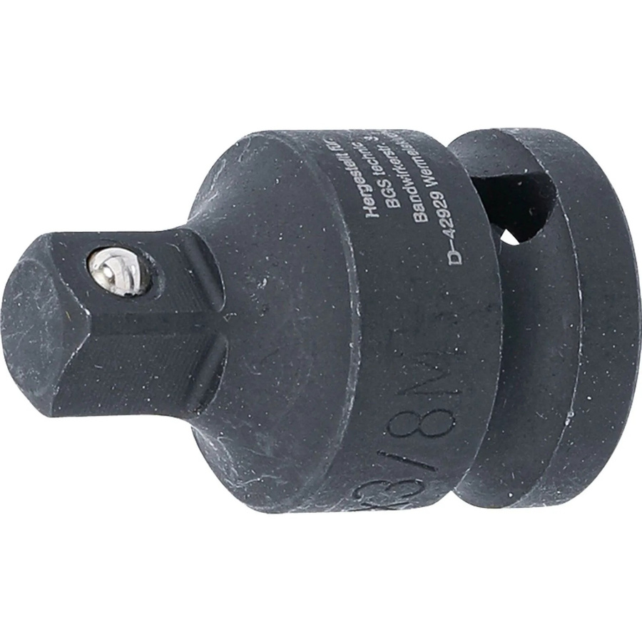 BGS Kraft-Steckschlüssel-Adapter Innenvierkant 12,5 mm und Außenvierkant 10 mm in Schwarz - Bild 2