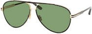 Tom Ford FT 1340 Sonnenbrille Aviator, Metall, Herren, black, green - Bild 1