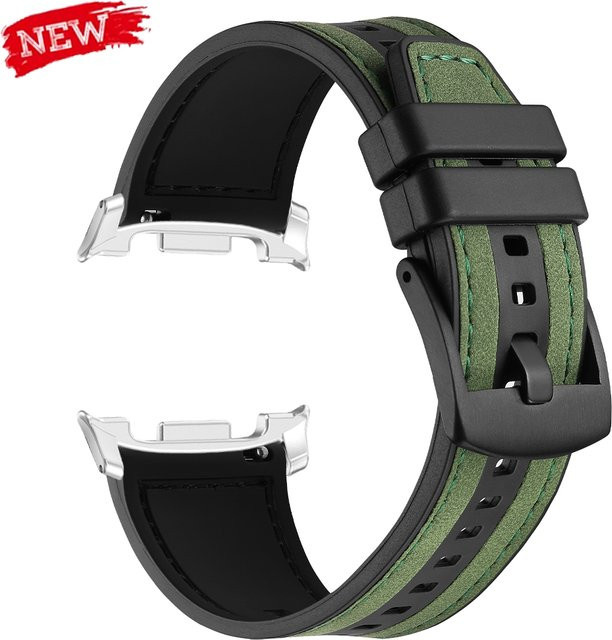 Geekthink Uhrenarmband PU-Leder, Silikon, 22 mm - Bild 1
