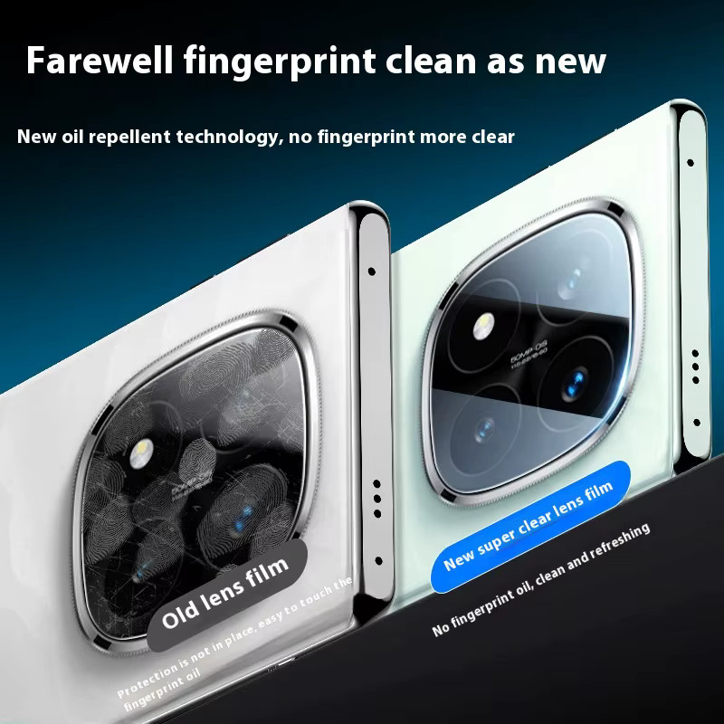 Xiaomi Kamera-Protektoren Set für Redmi Note 14 Pro mit Objektiv-Abdeckung und Installationshilfe, transparent - Bild 3