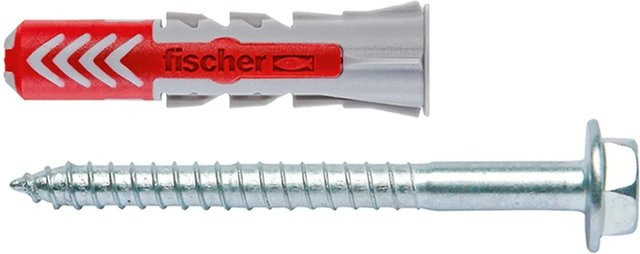 Fischer DuoPower Universaldübel aus Nylon, Ø 12 mm x 60 mm, 2 Stück - Bild 1