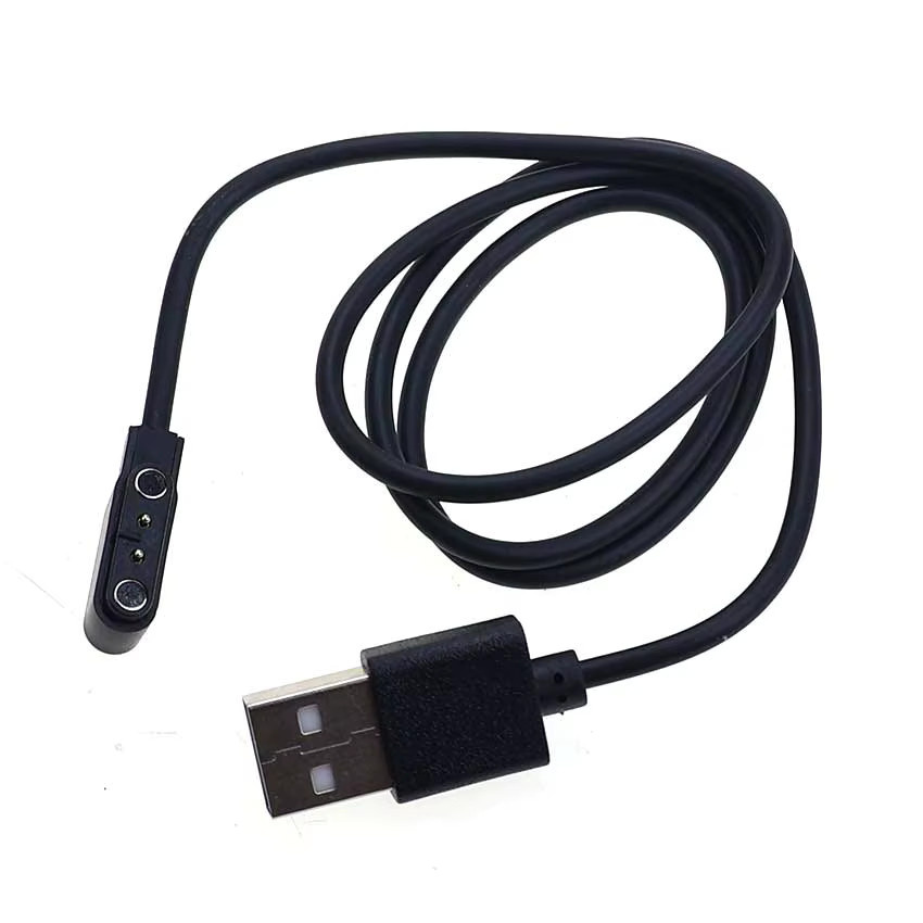 YanXi Magnetisches USB Smartwatch-Ladekabel für 2-Pin und 4-Pin Smartwatches, Schwarz - Bild 4