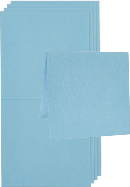 Rico Design Paper Poetry Luxury Karten Quadratisch Dusk Blue - Bild 1